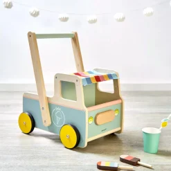 Kids Janod Ice Cream Cart Push-Along Trolley