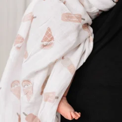 Kids Perlimpinpin Ice Cream Muslin Blanket