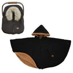 Kids/BOY Gustine Snowsuits|Snowsuits>3-in-1 Car Seat Cover / Poncho - Black