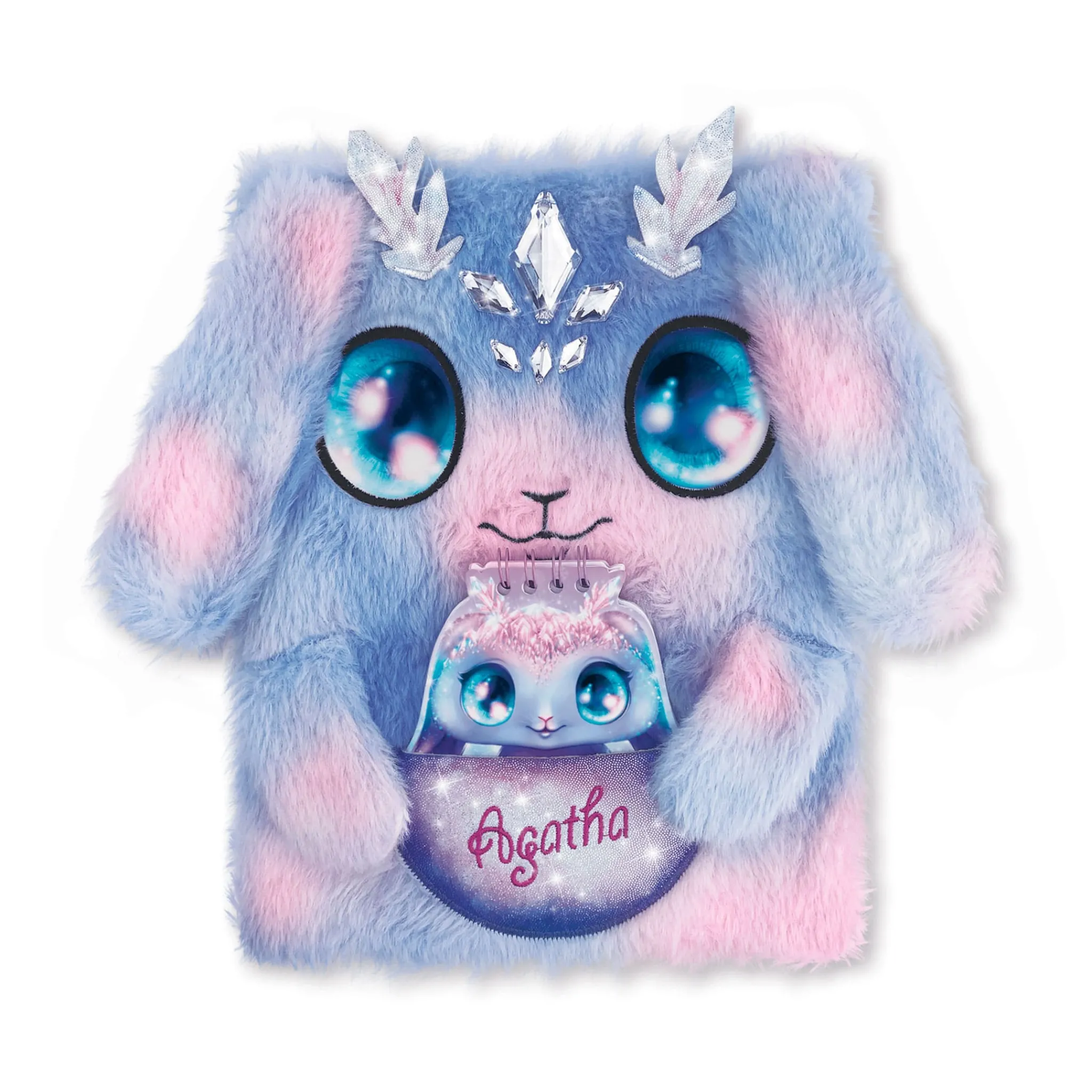 Kids Amuze Diy & Activities>2-in-1 Fuzzy Notebook - Agatha