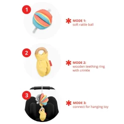 Skip Hop 3-In-1 Montessori-Inspired Stroller Toy