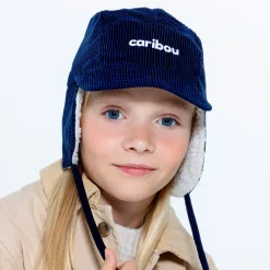 BOY Caribou Indigo Sherpa Cap 6m-5y