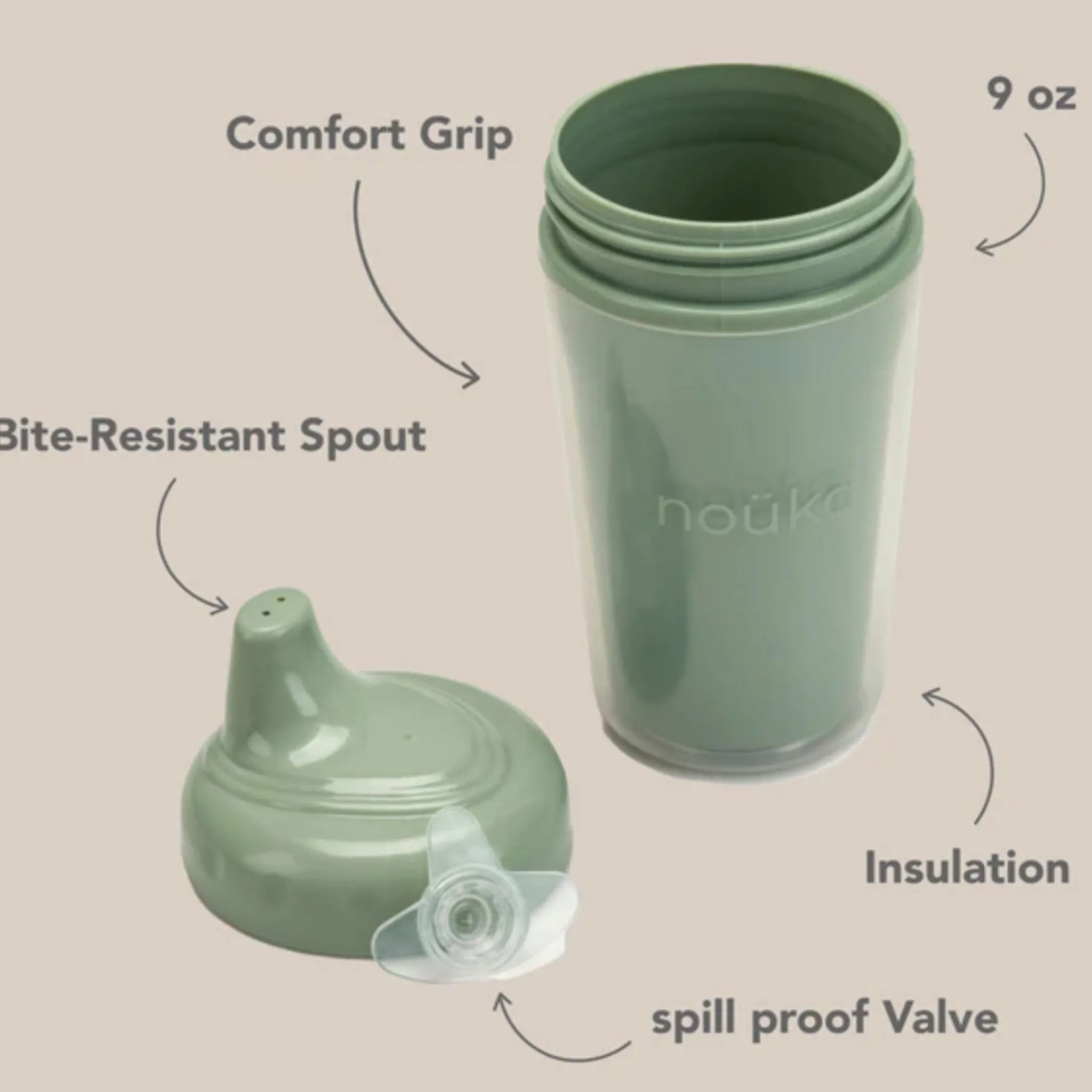 Kids Nouka Insulated Sippy Cup - Deep Ocean