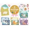 Djeco Invitations(8) Marvelous Creatures