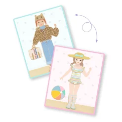 Kids Djeco Board Games|Wooden Toys>Inzebox Dressing Wooden Magnet