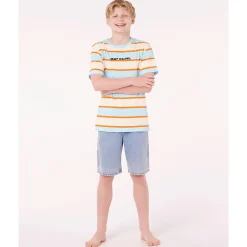 Kids/BOY Rip Curl Island Stripe T-shirt 8-14y