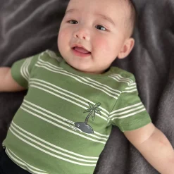 BOY Camp by Birdz Island Striped Bodysuit 3-24m