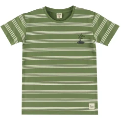 Kids/BOY Camp by Birdz Tops>Island Striped T-shirt 2-8y