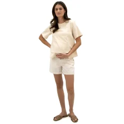 Bella Maternite Maternity Denim Shorts