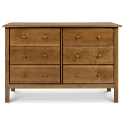 DaVinci Storage Furniture>Jayden 6-Drawer Double Wide Dresser - Chestnut