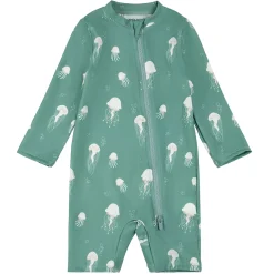 Kids/BOY Petit Lem Jellyfish UV Long Sleeve Swimsuit 0-24m
