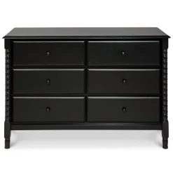 DaVinci Storage Furniture>Jenny Lind Spindle 6-Drawer Dresser - Ebony
