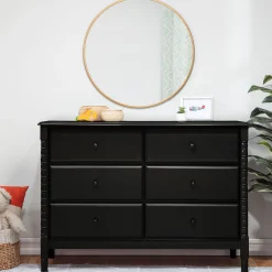 DaVinci Storage Furniture>Jenny Lind Spindle 6-Drawer Dresser - Ebony