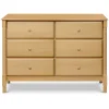 DaVinci Storage Furniture>Jenny Lind Spindle 6-Drawer Dresser - Honey