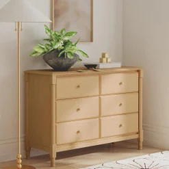 DaVinci Storage Furniture>Jenny Lind Spindle 6-Drawer Dresser - Honey