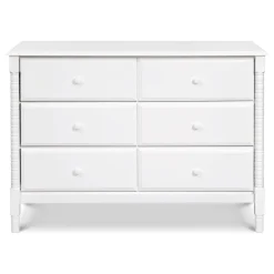 DaVinci Storage Furniture>Jenny Lind Spindle 6-Drawer Dresser - White