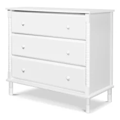 DaVinci Storage Furniture>Jenny Lind Spindle 3-Drawer Dresser - White