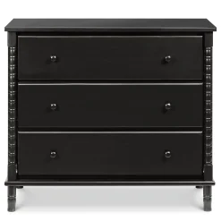 DaVinci Jenny Lind Spindle 3-Drawer Dresser - Ebony Black