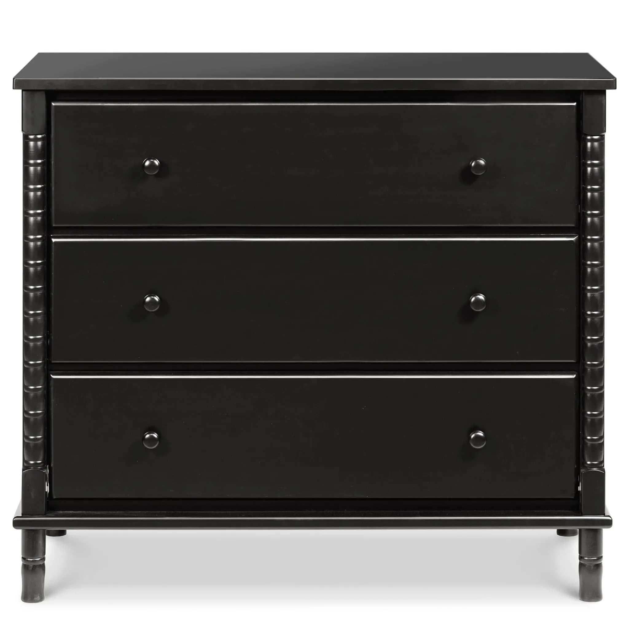 DaVinci Jenny Lind Spindle 3-Drawer Dresser - Ebony Black