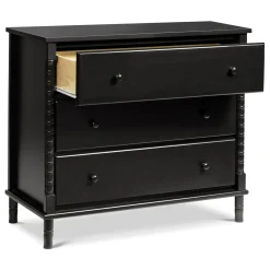 DaVinci Jenny Lind Spindle 3-Drawer Dresser - Ebony Black