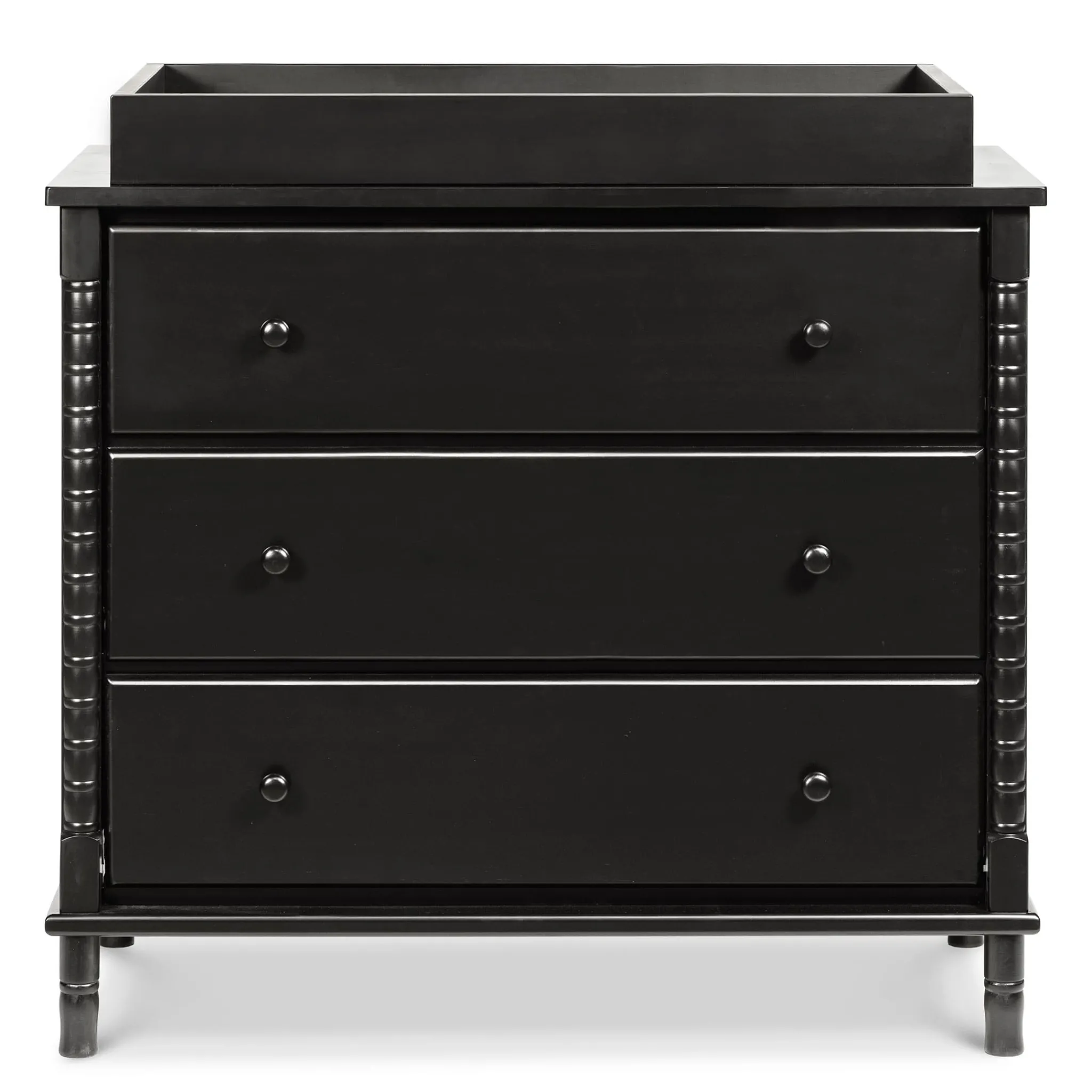 DaVinci Jenny Lind Spindle 3-Drawer Dresser - Ebony Black