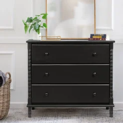 DaVinci Jenny Lind Spindle 3-Drawer Dresser - Ebony Black
