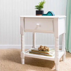 DaVinci Nightstands>Jenny Lind Spindle Nightstand - White