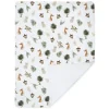 Kids Living Textiles Jersey Sherpa Blanket - Forest Retreat