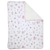Kids Living Textiles Jersey Sherpa Blanket - Mushroom House