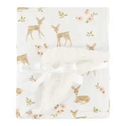 Kids Living Textiles Blankets|Blankets>Jersey Sherpa Blanket - Sophia Garden