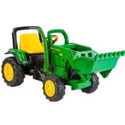 Kids Peg Perego Motorized & Electronic|Walkers>John Deere Front Loader - Green/Yellow