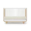 Dadada Baby Jolly 3-In-1 Convertible Crib - White/Natural