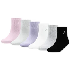 Kids Jordan Ankle Socks 6pck 10e-7j