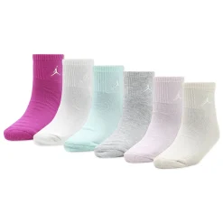 Kids Jordan Ankle Socks 6pck 3j-7j