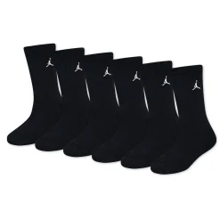 Kids/BOY Jordan Crew Socks 6pck 3j-7j