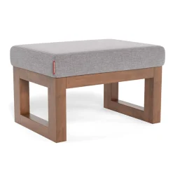 Monte Gliders & Rocking Chairs|Gliders & Rocking Chairs>Joya Ottoman - Pebble Grey / Walnut