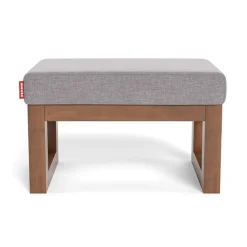 Monte Gliders & Rocking Chairs|Gliders & Rocking Chairs>Joya Ottoman - Pebble Grey / Walnut