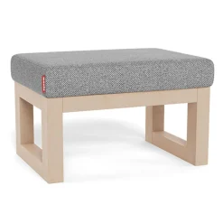 Monte Joya Ottoman - Pepper Grey / Maple