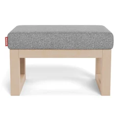 Monte Joya Ottoman - Pepper Grey / Maple