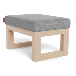 Monte Joya Ottoman - Pepper Grey / Maple