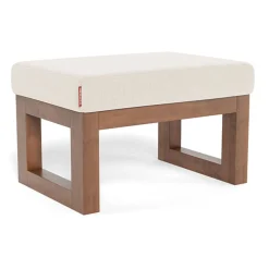 Monte Joya Ottoman - Sand / Walnut