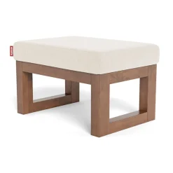 Monte Joya Ottoman - Sand / Walnut