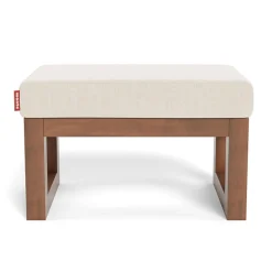 Monte Joya Ottoman - Sand / Walnut