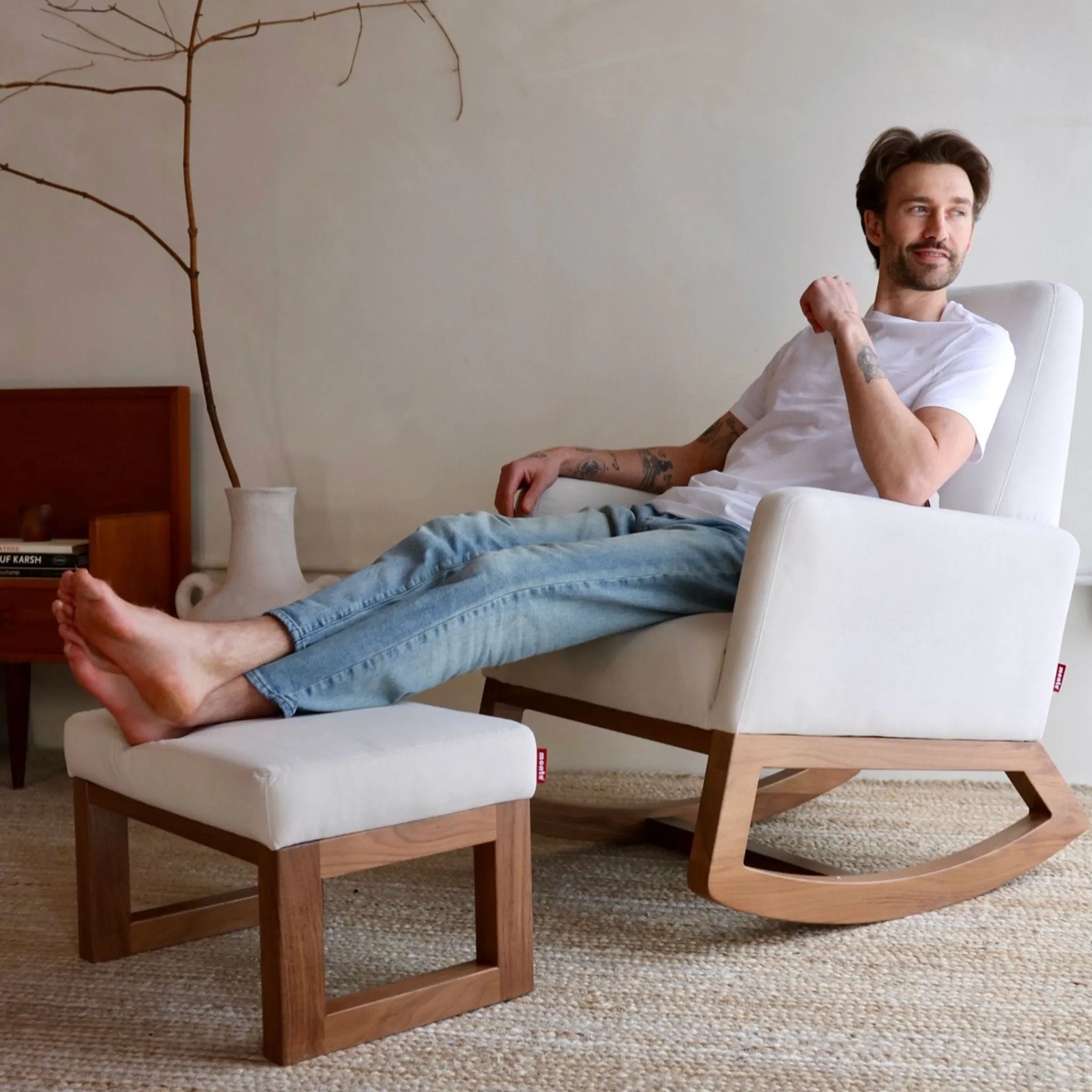 Monte Joya Rocking Chair - Dune / Walnut
