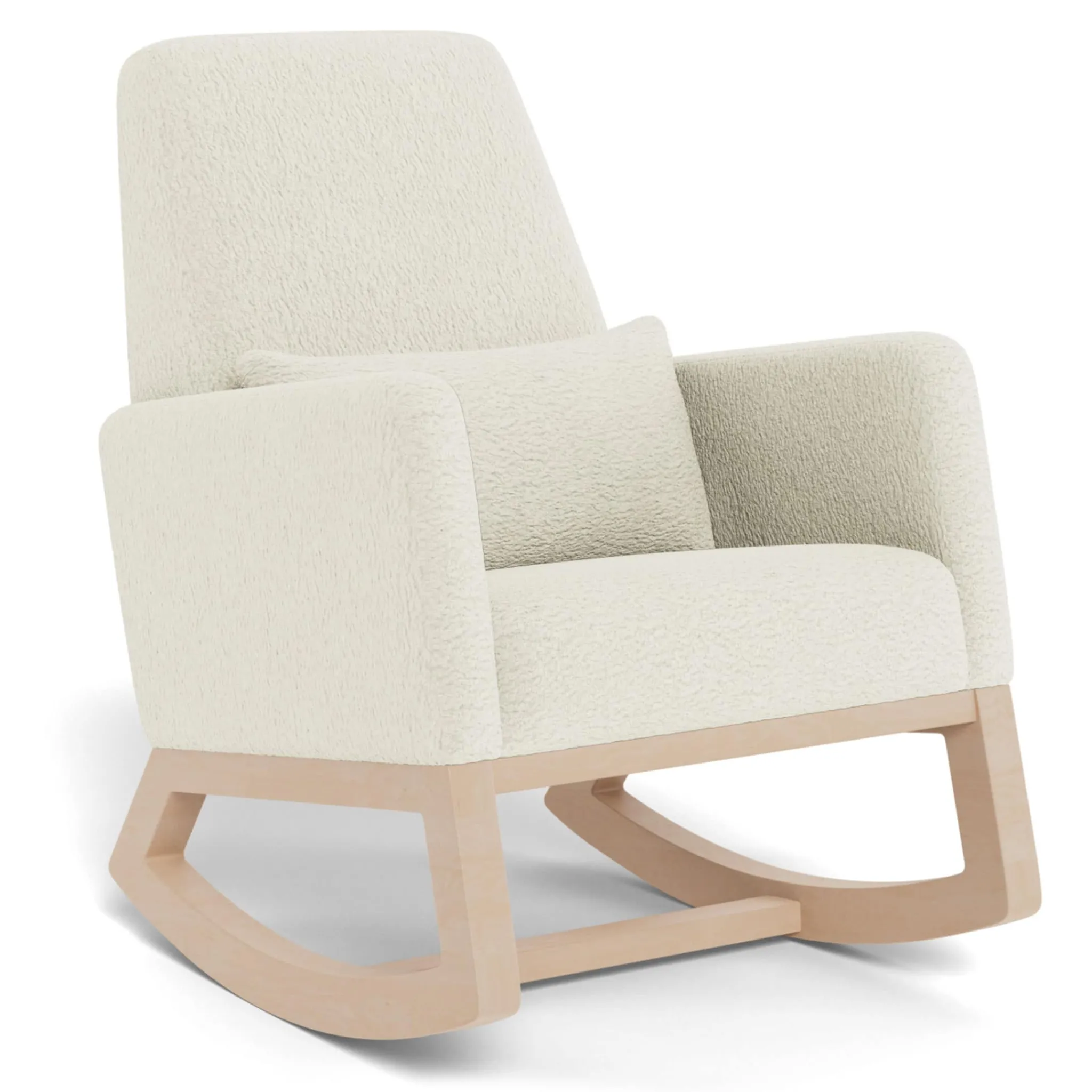Monte Gliders & Rocking Chairs|Gliders & Rocking Chairs>Joya Rocking Chair - White Faux Sheepskin / Maple (In Stock)