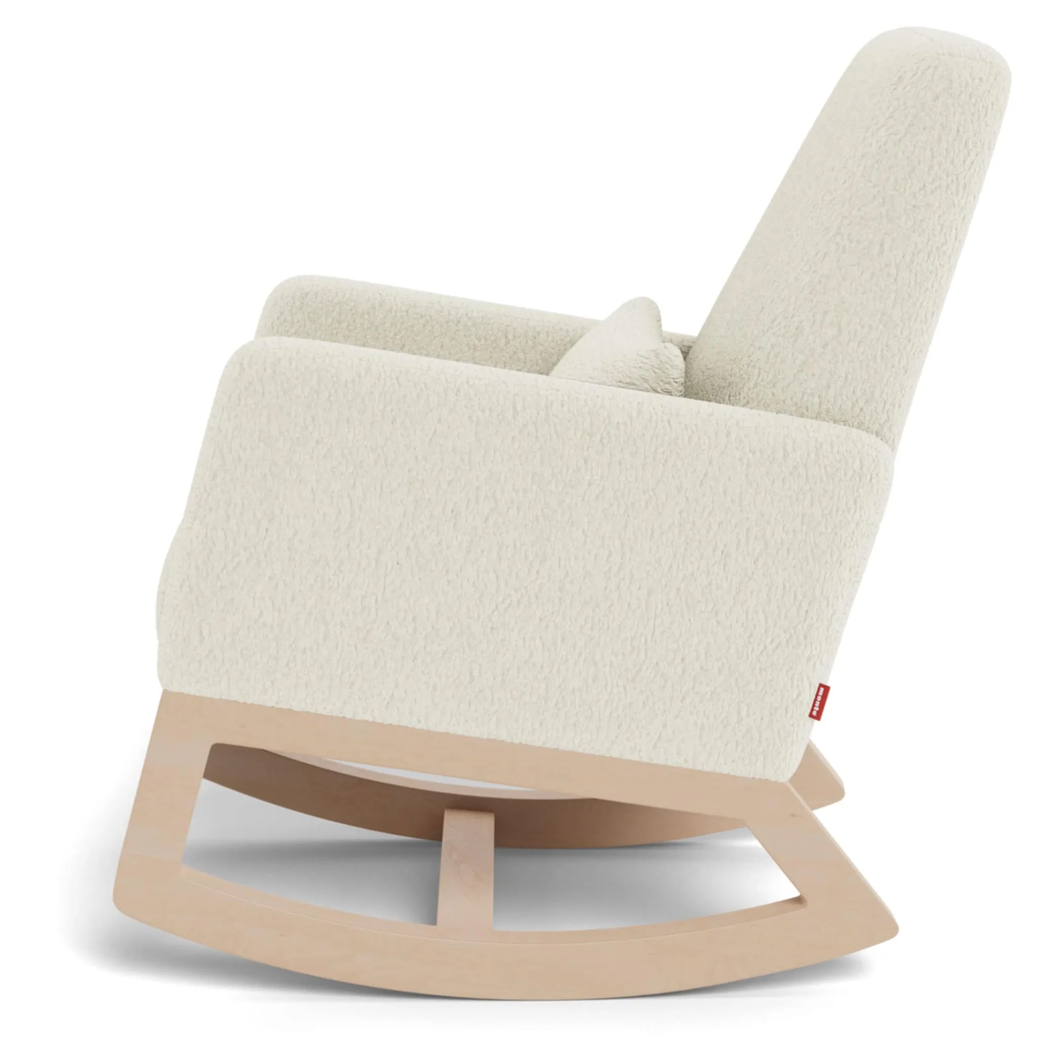 Monte Gliders & Rocking Chairs|Gliders & Rocking Chairs>Joya Rocking Chair - White Faux Sheepskin / Maple (In Stock)