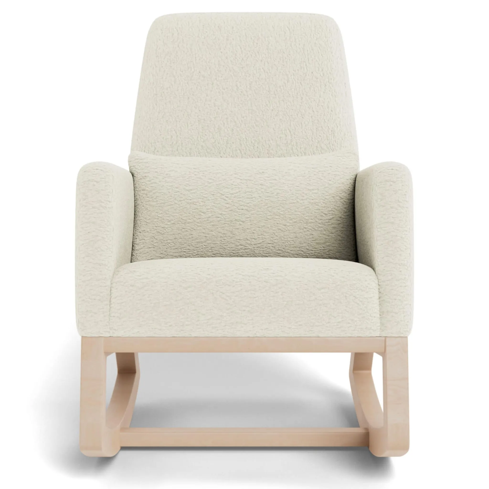 Monte Gliders & Rocking Chairs|Gliders & Rocking Chairs>Joya Rocking Chair - White Faux Sheepskin / Maple (In Stock)