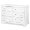 DaVinci Kalani 6-Drawer Double Wide Dresser - White Finish