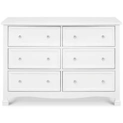 DaVinci Kalani 6-Drawer Double Wide Dresser - White Finish