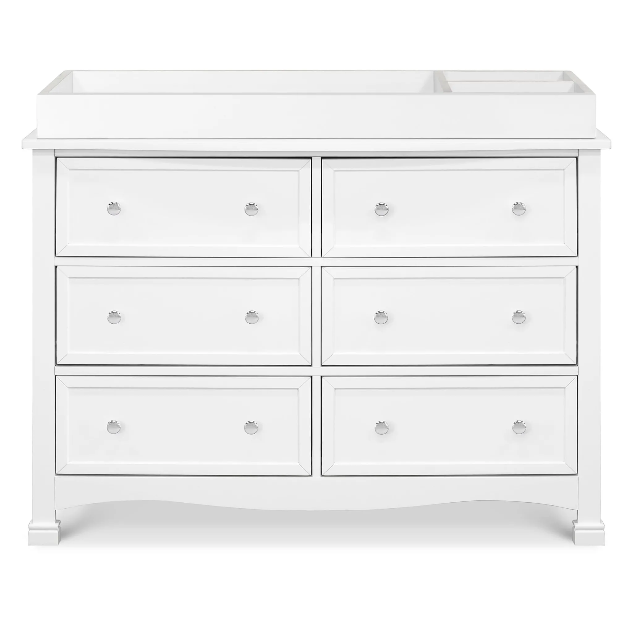 DaVinci Kalani 6-Drawer Double Wide Dresser - White Finish